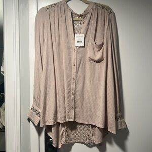 Free People Button Down Top